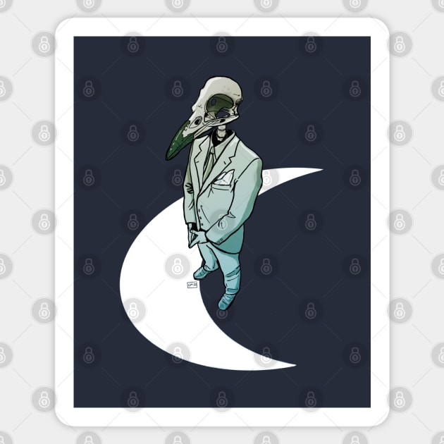Khonshu - God of the Moon Sticker by Rackham